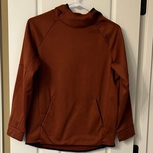 Old Navy Kids Rust Orange Techie Fleece Go-Dry Hoodie (size 12)